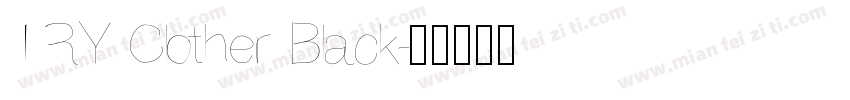 TRY Clother Black字体转换